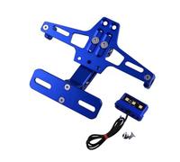 MYRFCSA Soporte Matrícula de Motocicleta, para Piaggio Liberty 125 2005-2023 Marco matrícula Ajustable Kit eliminador Guardabarros Motocicleta con luz LED,A