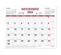 MYRGA - Calendario Faldilla 2026, Planning Mensual (BLANCO, 24,7 x 30 cm.)