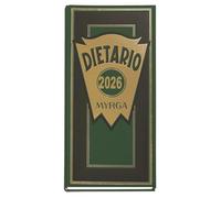 MYRGA - Dietario 2/3 2026, 1 Día Por Página (VERDE)