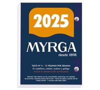 MYRGA - Taco Sobremesa Calendario MYRGA 2025 Nº 3 Español