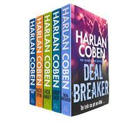 Myron Bolitar Series 5 Books Collection Set by Harlan Coben (Deal Breaker, Drop Shot, Fade Away, Back Spin & One False Move)