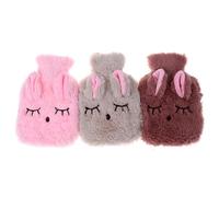 MyrRhe Bolsa de agua caliente de PVC para aliviar el dolor y terapia de estrés, calentador de manos reutilizable, 14 x 22 cm, diseño bonito (verde)