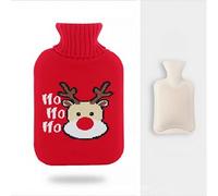 MyrRhe Bonita bolsa de agua caliente de goma de 1000 ml para mujeres y niños, regalo ideal para calentar manos y pies