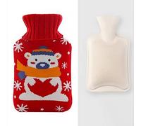 MyrRhe Linda Bolsa de Agua Caliente de Goma de 1000 ml para Mujeres y niños - Manténgase Abrigado y Acogedor con Este Calentador de Manos y Pies - Regalo Perfecto para el Invierno (Color: 05)