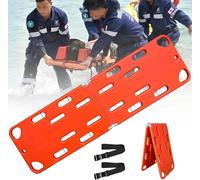 MYRTFK Camilla espinal Plegable - Tabla de Transporte de Pacientes para Rescate de Emergencia, plástico PE Ligero, inmovilización portátil, diseño Ligero Que Flota en el Agua(2Folds)