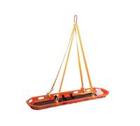 MYRTFK Camilla Plegable, Camilla de Emergencia Air PE Basket, Camilla de Emergencia de Acero Inoxidable Basket, Camilla Colgante Basket Spineboard con Accesorios, 600 Libras de Capacidad