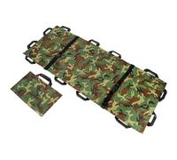 MYRTFK Camilla Portátil, con 12 Asas. Camilla de Rescate de Emergencia Plegable e Impermeable con Bolsas de Almacenamiento para hospitales y ambulancias(Green)