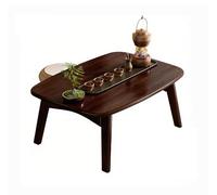 MYRTFK Mesa de café Plegable, Tatami Plegable portátil de bambú japonés, Escritorio bajo, mesas Plegables rectangulares de Madera para Espacios pequeños, salón, Oficina en casa(Brown,80 * 40 * 31cm)