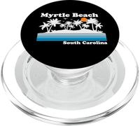Myrtle Beach Carolina del Sur Vintage 80s Tropical Vacaciones PopSockets PopGrip para MagSafe