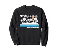Myrtle Beach Carolina del Sur Vintage 80s Tropical Vacaciones Sudadera