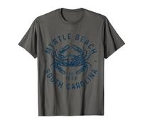 Myrtle Beach South Carolina Cangrejo Vintage Pride Camiseta