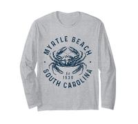 Myrtle Beach South Carolina Cangrejo Vintage Pride Manga Larga