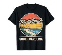 Myrtle Beach South Carolina - Recuerdo Vintage de la Noria Camiseta