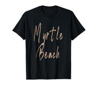 Myrtle Beach South Carolina Vintage diseño Elegante Camiseta