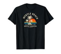 Myrtle Beach South Carolina Vintage Vacation Camiseta gráfica económica