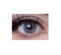 Mysa Lens - Lentillas, 1 tono, válidas 12 meses, sin graduación, incluye solución multifunción Avizor para lentillas de 10 ml, kit de almacenamiento de color aleatorio, estuche, pinza y aplicador de regalo, color gris brumoso, uniforme