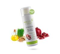 mysalifree Gel de ducha orgánico, cosmética natural suave para pieles sensibles, con aceite de germen de arroz, 200 ml, 100% cosmética ecológica certificada, única en el mundo, orgánica + libre de ROM