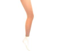 MYSASI Medias gruesas opacas de 100 denier sin pies, natural, S