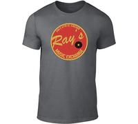 Myseek Mens Rays Music Exchange T-Shirt Blues Brothers Music Movie Inspired Film Cool Dark Size S