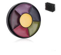 Mysense Kit de maquillaje de 6 colores para contusiones, efectos especiales, SFX, zombi, para Halloween, profesional, no tóxico, pintura corporal, aceite Sfx, juego de maquillaje con esponja