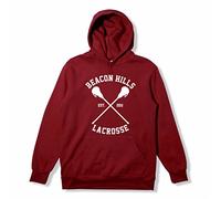 MyShirt Beacon Hills - Sudadera con capucha, diseño inspirado en la serie Teen Wolf, Dylan O 'Brien Stiles, disponible en tallas XS-XXL, color granate LAHEY 14 Small