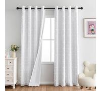 MYSKY HOME Cortina térmica protectora contra el calor, cortinas opacas Blancas protectoras contra el frío --, cortina oscurecedora con ojales para habitación infantil, cortina térmica contra el calor