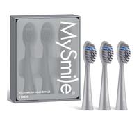 MySmile DY156 Cabezales de repuesto para cepillo de dientes eléctrico, 3 paquetes (gris, 1)