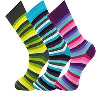 Mysocks Calcetines de diseño de tobillo unisex 3 pares de arcoiris multi