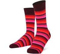 Mysocks Calcetines de diseño de tobillo unisex Raya arco iris de otoño