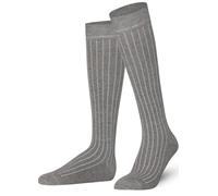 Mysocks calcetines largos lisos Costilla Ceniza