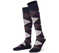 Mysocks Calcetines Unisex Hasta La Rodilla Argyle Armada Antracita oscura ceniza
