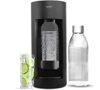 Mysoda Glassy - Gazificador de agua con 1 botella de vidrio (bombona de CO2 no incluida) - Edición negro