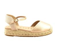 mysoft - Alpargatas de Esparto Planas con Planta Acolchada 853622 Sintético Mujer Color: Platino Talla: 39