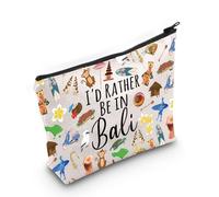 MYSOMY Bali Indonesia - Bolsa de viaje para cosméticos, bolsa de recuerdo de Bali, regalo de vacaciones de Bali, regalo de luna de miel, En bolsa Bali3, Morden