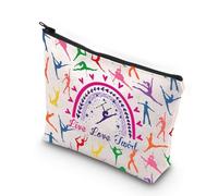 MYSOMY Baton Twirler - Bolsa de cosméticos Live Love Twirl para maquillaje, regalo para mamá, regalo de bastón giratorio, regalo para gimnasta, Bolsa Love Twirl, Morden