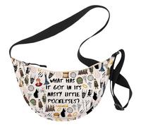 MYSOMY Bolsa cruzada de película de fantasía, regalo de libro de fantasía, What Has It Got In Its Nasty Little Pocketses Bookish Shoulder Bag, Little Pocketses Uk3, 111