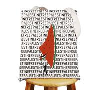 MYSOMY Bolsa de mano de Free Palestine (Palestina libre) con diseño de mapa de Palestina y sandía, INCH