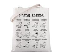 MYSOMY Bolsa de mano para observador de pájaros, regalo de palomas para entrenador, criador, bolsa de compras reutilizable, Pigeon Tb, 13.7inch*15inch