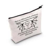 MYSOMY Bolsa de maquillaje romántica inspirada en la novela de fantasía Feyre y Rhysand, bolsa de maquillaje con cremallera Velaris City of Starlight, Bad Or Good Bag3, Morden