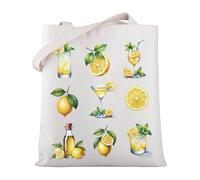 MYSOMY Bolsa de regalo italiana de la costa de Amalfi Limoncello La Dolce Vita, para cóctel, club social, bolsas de regalo, Limoncello Tb, 13.7inch*15inch