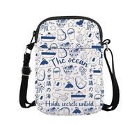 MYSOMY Bolso cruzado inspirado en la película animada The Ocean Holds Secrets Untold para amantes del anime japonés, The Ocean Cb, 14.7 x 2 x 21centimeters (5.8 x 0.8 x 8.3 inches)