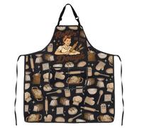 MYSOMY Delantal de masa madre para hacer masa madre para principiantes, para panadero, panadero, regalo para mamá, Delantal Rollin 3, One Size