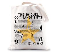 MYSOMY Hamilton - Bolsa de lona musical de Hamilton Gift 10 Duel Commandments Gifts Broadway, 10 Duel Reino Unido, INCH