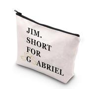 MYSOMY Jim Short for Gabriel - Bolsa de maquillaje inspirada en el programa de televisión, regalos inefables para maridos, mercancía A.Z Fell and Co Regalos, Jim abreviatura de Gabriel