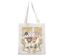 MYSOMY K-Pop Group Gift K-Pop Group SKZ Bolsa de mano SKZOO Characters Tote Bag SKZ World Tour Merchandise, Sk2018 Tb, 13.7inch*15.7inch