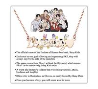 MYSOMY K-POP S-Kids Boy Group Gift Love Stay Collar SKZ Stay Fans Joyería Regalo K-POP Music Lover Merchandise, Acero inoxidable
