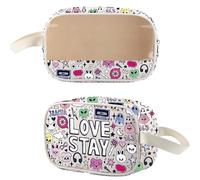MYSOMY Korea-Pop Boy Group - Bolsa de maquillaje transparente con cremallera Stay Fans Merchandise Concert Essentials, Stay Cmb, Estilo retro