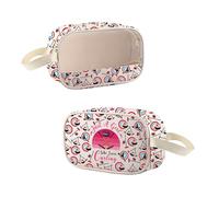 MYSOMY Neceser deportivo para rizar, impermeable, organizador de cosméticos, regalo de equipo para mujeres atletas, Curling Cmb3, Estilo retro