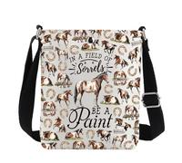 MYSOMY Paint Horse Bandolera American Paint Horse Gifts In a Field Of Sorrels Be A Paint Spotted Horse Gifts Sorrel Horse Shoulder Bag, En un campo de Cb2, 111
