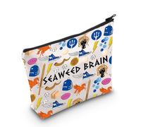 MYSOMY Percy Seaweed Brain The Lightning Thief - Bolsa de cosméticos Percy Riptide Sword Bag Heroes of Olympus, regalo para amantes de los libros, Seaweed Brain Bag3, Morden